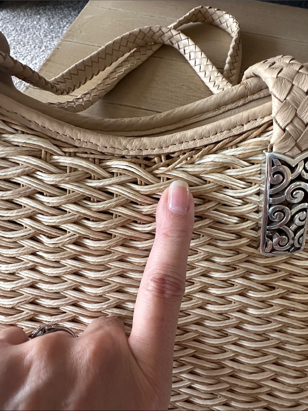 Brighton straw bag - Picture 8 of 10